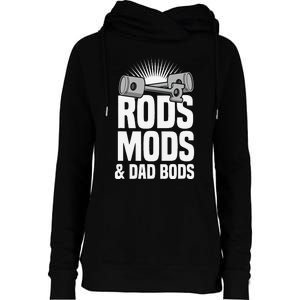 Rods Mods & Dad Bods Womens Funnel Neck Pullover Hood