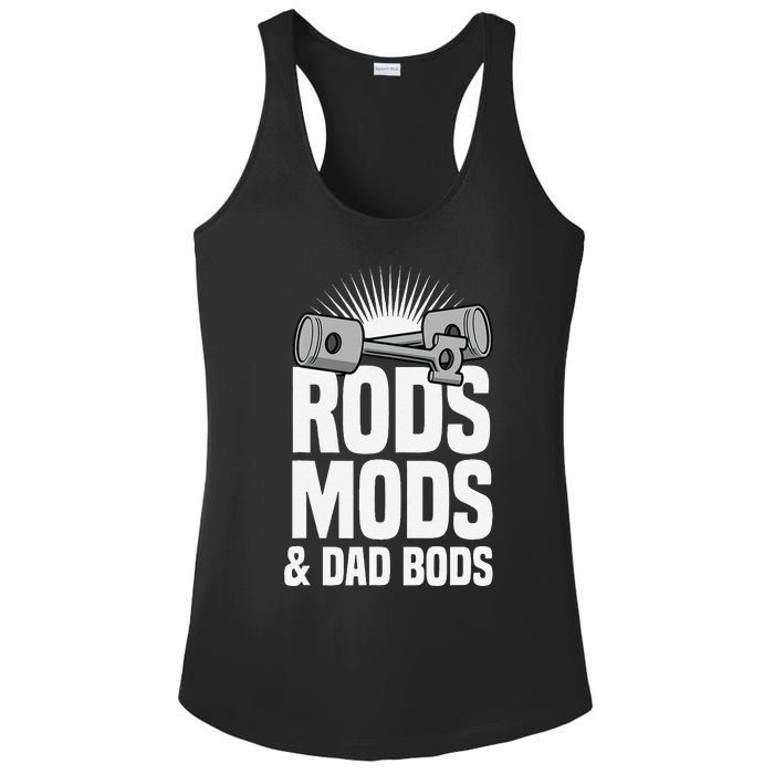 Rods Mods & Dad Bods Ladies PosiCharge Competitor Racerback Tank