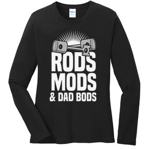 Rods Mods & Dad Bods Ladies Long Sleeve Shirt