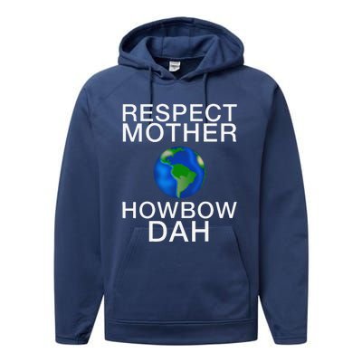 Respect Mother Earth Howbow Dah Earth Day March Performance Fleece Hoodie