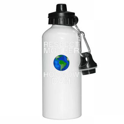 Respect Mother Earth Howbow Dah Earth Day March Aluminum Water Bottle 