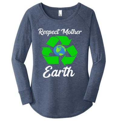 Respect Mother EarthFunny Earth Days Women's Perfect Tri Tunic Long Sleeve Shirt