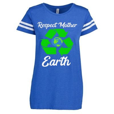 Respect Mother EarthFunny Earth Days Enza Ladies Jersey Football T-Shirt