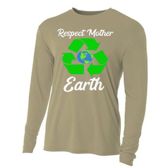 Respect Mother EarthFunny Earth Days Cooling Performance Long Sleeve Crew