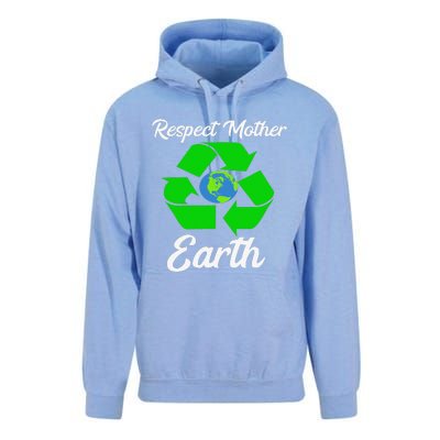 Respect Mother EarthFunny Earth Days Unisex Surf Hoodie