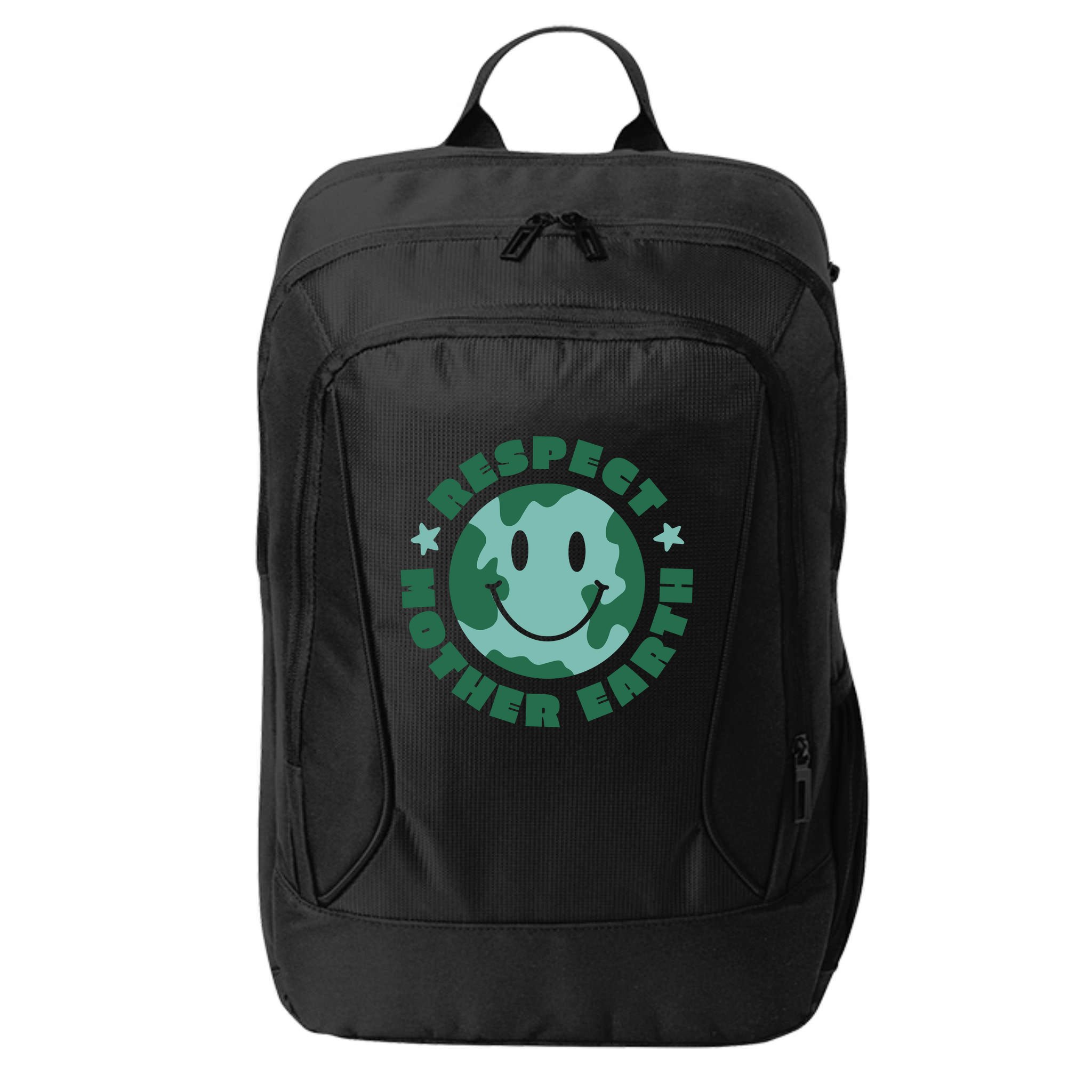 Respect Mother Earth Planet City Backpack