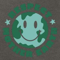 Respect Mother Earth Planet Cotton Canvas Backpack