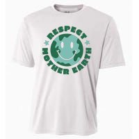 Respect Mother Earth Planet Cooling Performance Crew T-Shirt