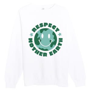 Respect Mother Earth Planet Premium Crewneck Sweatshirt