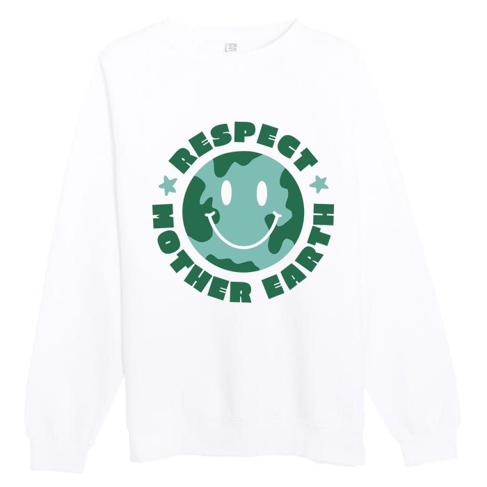 Respect Mother Earth Planet Premium Crewneck Sweatshirt