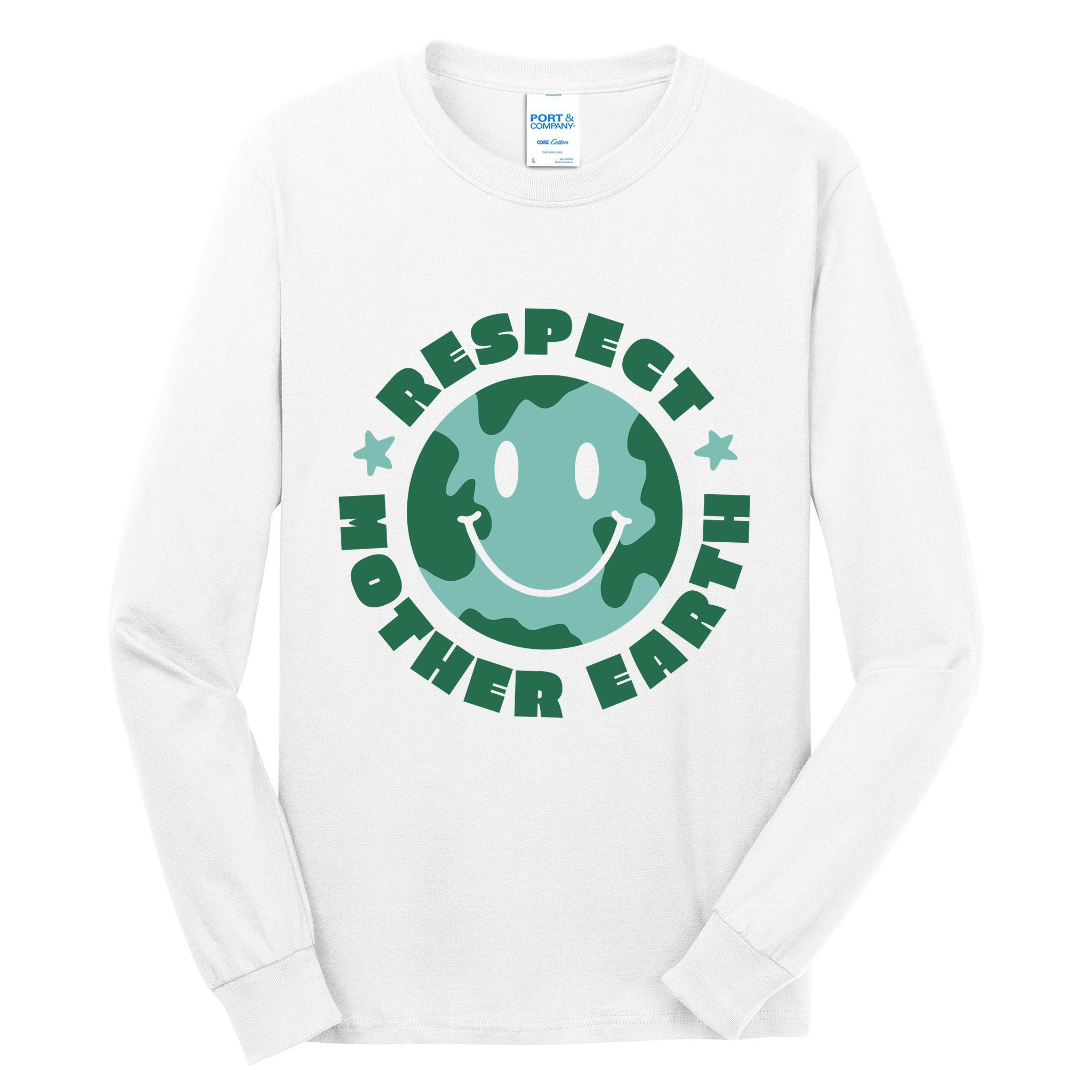 Respect Mother Earth Planet Tall Long Sleeve T-Shirt