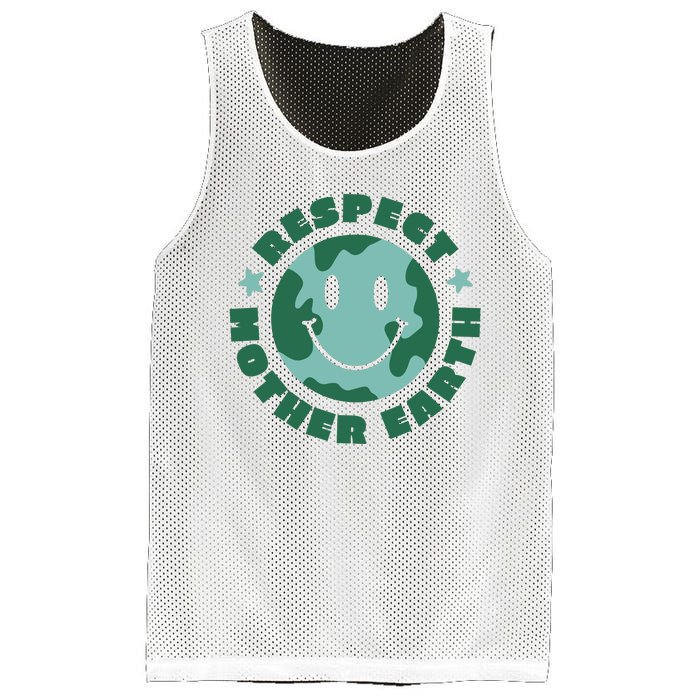 Respect Mother Earth Planet Mesh Reversible Basketball Jersey Tank