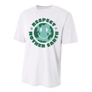 Respect Mother Earth Planet Performance Sprint T-Shirt