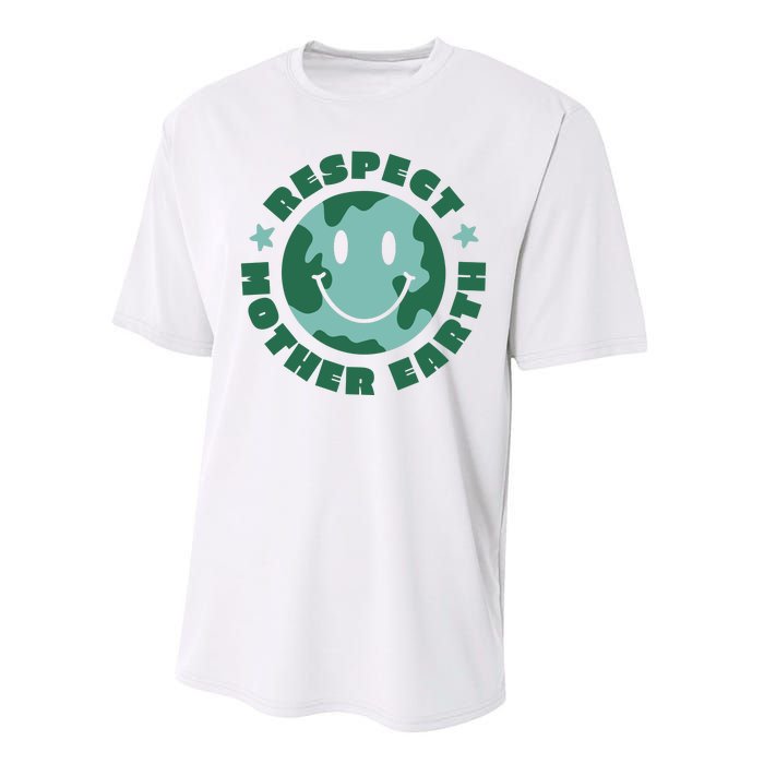 Respect Mother Earth Planet Performance Sprint T-Shirt