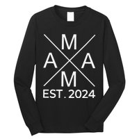 Retro Mama Est 2024 Happy Mothers Day Long Sleeve Shirt