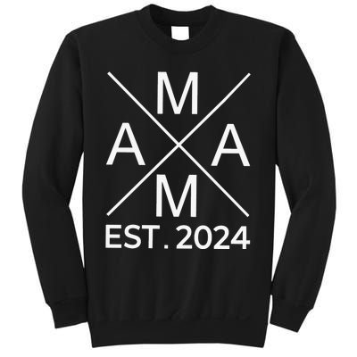 Retro Mama Est 2024 Happy Mothers Day Sweatshirt