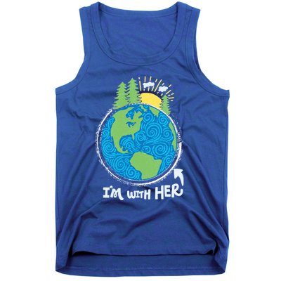 Respect Mother Earth I'm With Her Climate Protest Gift Tank Top