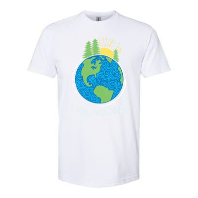 Respect Mother Earth I'm With Her Climate Protest Gift Softstyle CVC T-Shirt