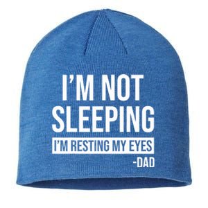 Resting My Eyes I'm Not Sleeping I'm Just Resting My Eyes Gift Sustainable Beanie