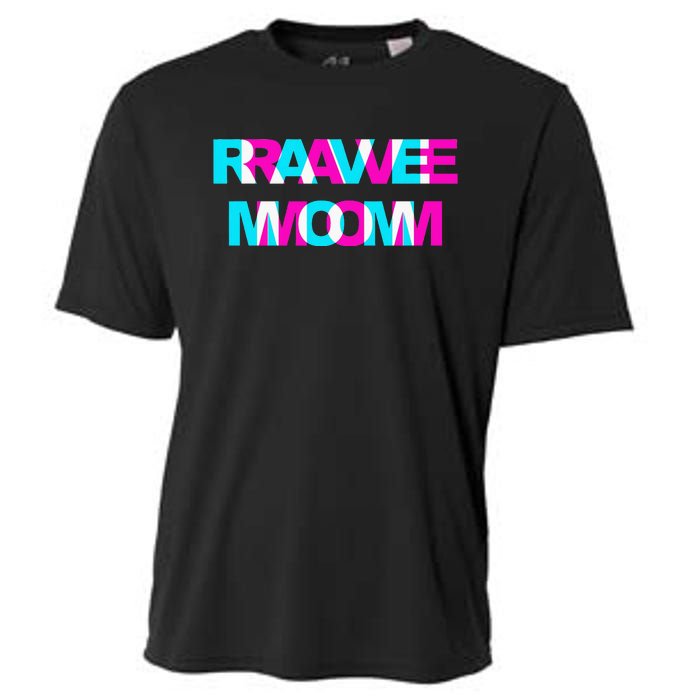 Rave Mom Edm Music Festival Mother Optical Illusion Trippy Cooling Performance Crew T-Shirt