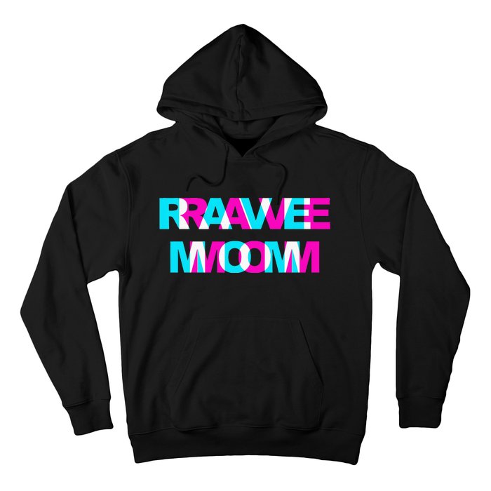 Rave Mom Edm Music Festival Mother Optical Illusion Trippy Hoodie