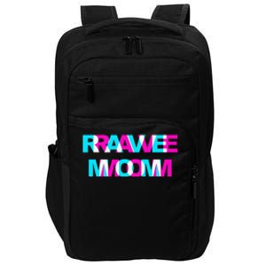 Rave Mom Edm Music Festival Mother Optical Illusion Trippy Impact Tech Backpack