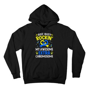 Rocking My Extra Chromosome World Down Syndrome Awareness Hoodie