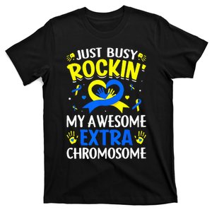 Rocking My Extra Chromosome World Down Syndrome Awareness T-Shirt