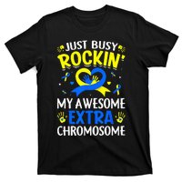 Rocking My Extra Chromosome World Down Syndrome Awareness T-Shirt