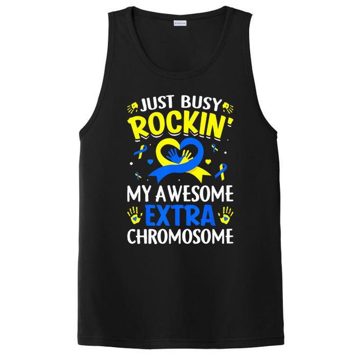 Rocking My Extra Chromosome World Down Syndrome Awareness PosiCharge Competitor Tank