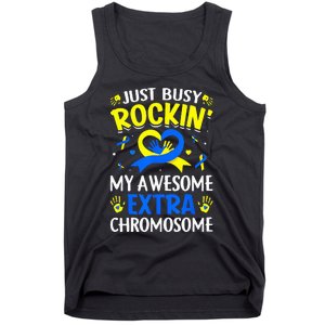 Rocking My Extra Chromosome World Down Syndrome Awareness Tank Top