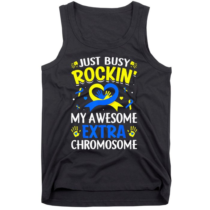 Rocking My Extra Chromosome World Down Syndrome Awareness Tank Top