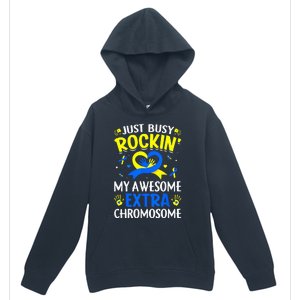 Rocking My Extra Chromosome World Down Syndrome Awareness Urban Pullover Hoodie