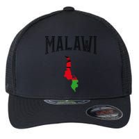 Retro Malawi Flag Vintage Throwback Athletic Flexfit Unipanel Trucker Cap