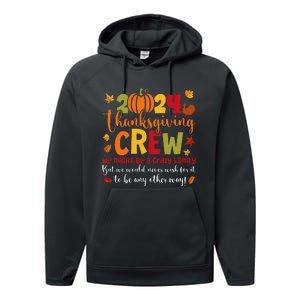 Retro Matching Family 2024 Thanksgiving Crew Pumpkin Autumn Performance Fleece Hoodie