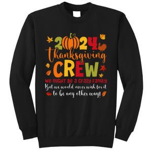 Retro Matching Family 2024 Thanksgiving Crew Pumpkin Autumn Sweatshirt