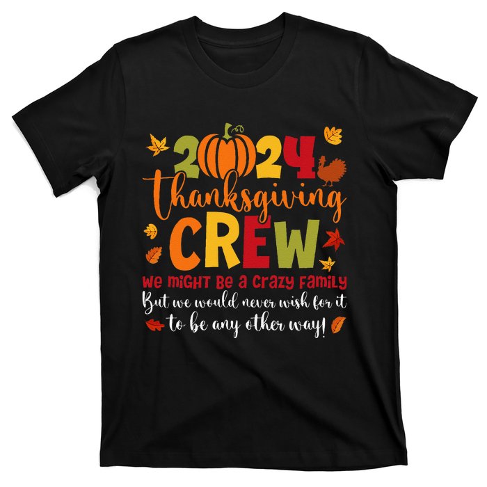 Retro Matching Family 2024 Thanksgiving Crew Pumpkin Autumn T-Shirt