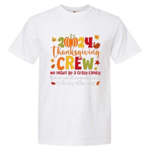 Retro Matching Family 2024 Thanksgiving Crew Pumpkin Autumn Garment-Dyed Heavyweight T-Shirt