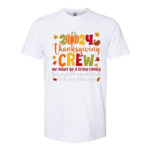 Retro Matching Family 2024 Thanksgiving Crew Pumpkin Autumn Softstyle CVC T-Shirt