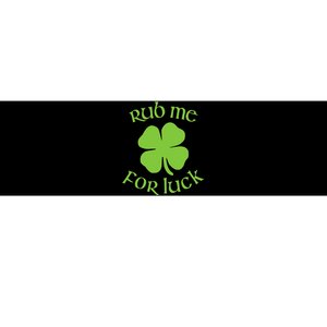 RUB ME FOR LUCK Funny St. Patrick's Day Bumper Sticker