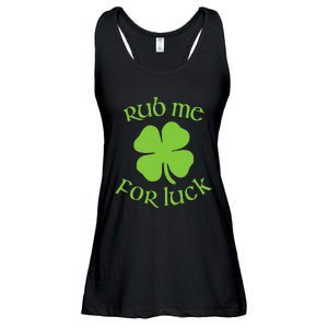 RUB ME FOR LUCK Funny St. Patrick's Day Ladies Essential Flowy Tank