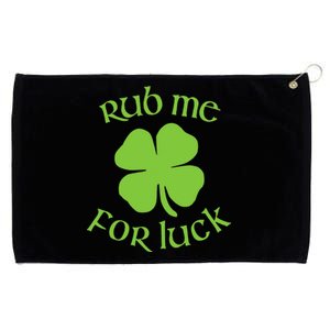 RUB ME FOR LUCK Funny St. Patrick's Day Grommeted Golf Towel