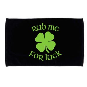 RUB ME FOR LUCK Funny St. Patrick's Day Microfiber Hand Towel