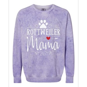 Rottweiler Mama Funny Rottweiler Lover Colorblast Crewneck Sweatshirt