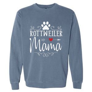 Rottweiler Mama Funny Rottweiler Lover Garment-Dyed Sweatshirt