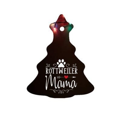 Rottweiler Mama Funny Rottweiler Lover Ceramic Tree Ornament