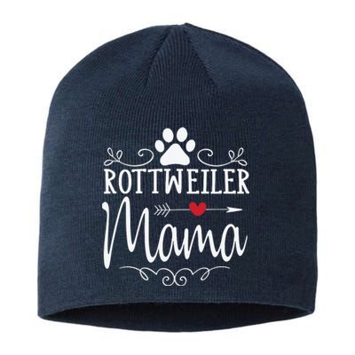 Rottweiler Mama Funny Rottweiler Lover Sustainable Beanie