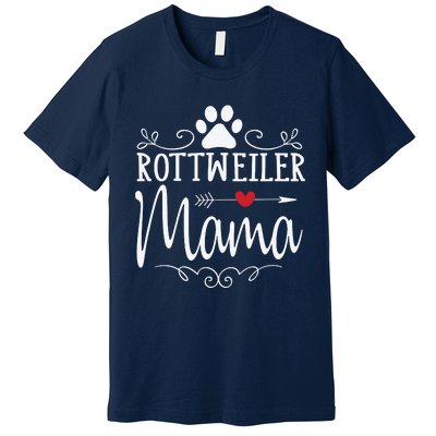 Rottweiler Mama Funny Rottweiler Lover Premium T-Shirt