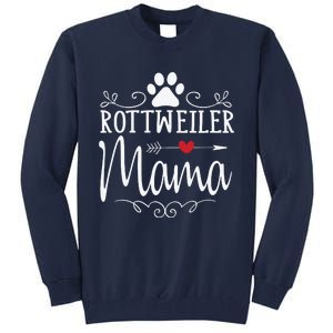 Rottweiler Mama Funny Rottweiler Lover Tall Sweatshirt