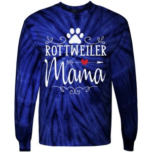 Rottweiler Mama Funny Rottweiler Lover Tie-Dye Long Sleeve Shirt